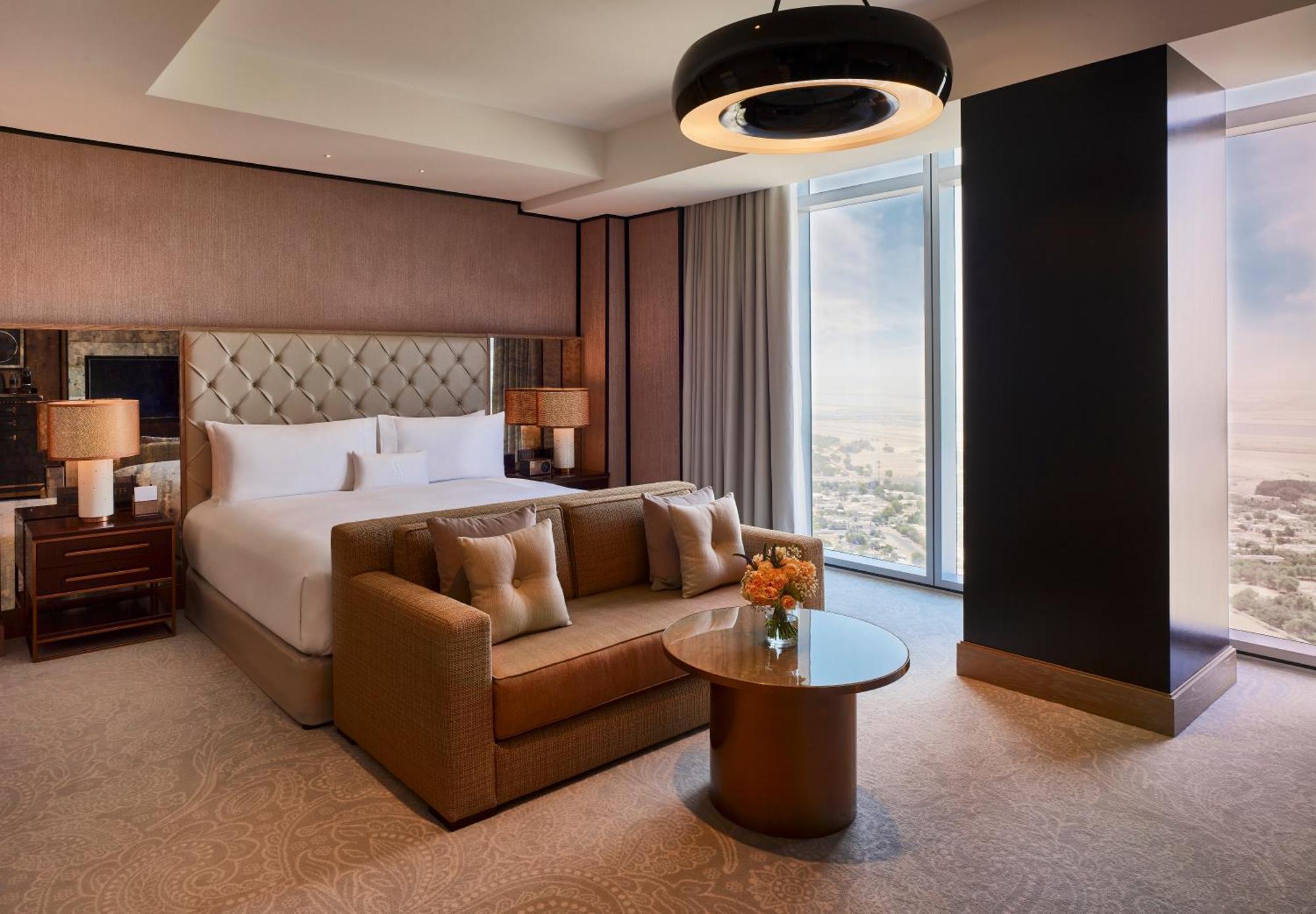 월도프 아스토리아 두바이 인터내셔널 파이낸셜 센터 호텔 외부 사진 A bedroom at the Address Downtown Dubai