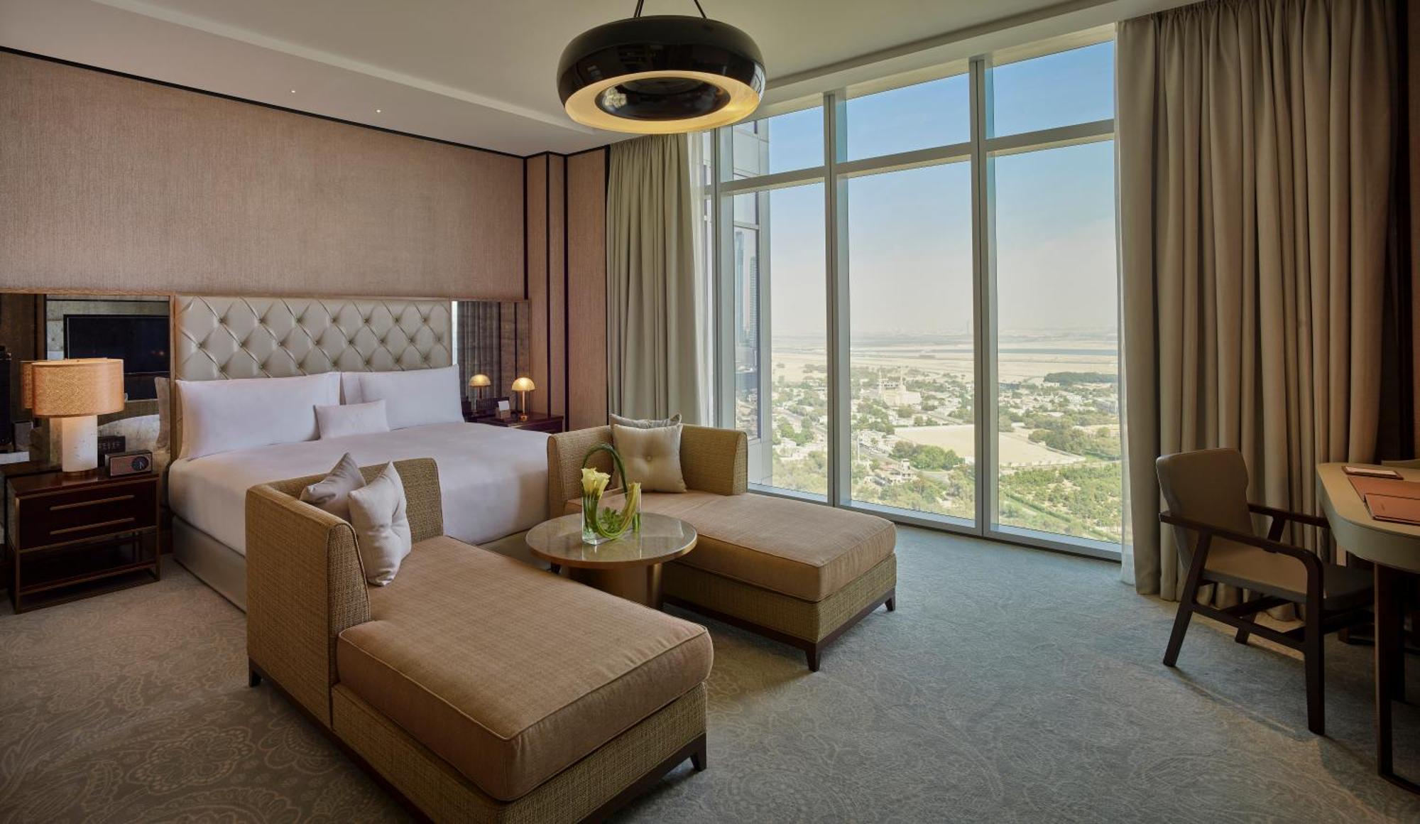 월도프 아스토리아 두바이 인터내셔널 파이낸셜 센터 호텔 외부 사진 A bedroom at the hotel