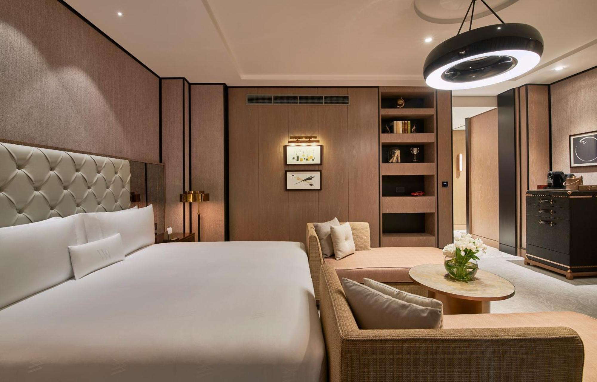 월도프 아스토리아 두바이 인터내셔널 파이낸셜 센터 호텔 외부 사진 A bedroom at The Hari